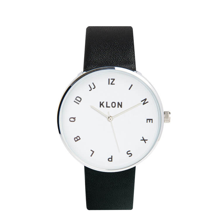 高級品市場 KLON 腕時計　ベルト　ホワイトとシルバー 腕時計(アナログ)