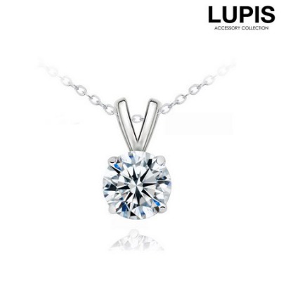 LUPIS シルバーキュービックジルコニアネックレス