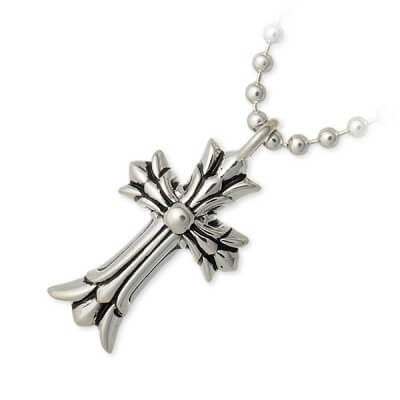 Chrome Hearts ダブルCHクロス チャーム ネックレス