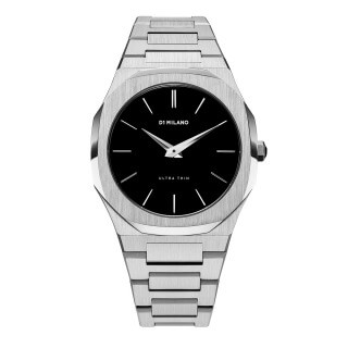 ディーワンミラノ D1 MILANO Ultra Thin Silver Case with Silver Metal Bracelet