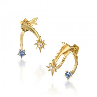 STAR JEWELRY_スタージュエリー_K10 イヤリング_CROSSING STAR EARRINGS_商品写真_小