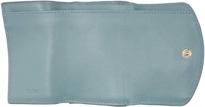 Chloé_ブルー Chloe C トライフォールド ウォレット