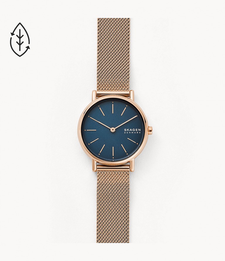 SKAGEN_スカーゲン_SIGNATUR 二針 ローズトーンスチールメッシュウォッチ_商品写真1