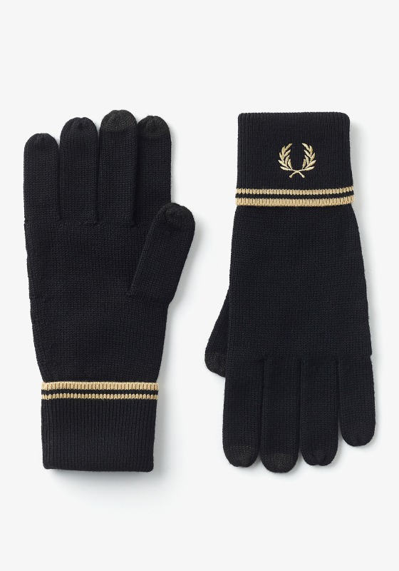 FRED PERRY_TWIN TIPPED MERINO WOOL GLOVES_商品写真①