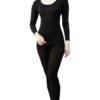 bodyhints_シルク100%フライス 長袖インナーと10分丈レギンス 上下セット_商品写真