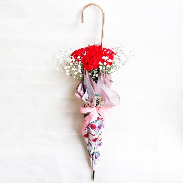 karendo【かまいたちさんご紹介】Umbrella Bouquet-母の日アンブレラブーケ-ピンクスカーフ柄_商品画像