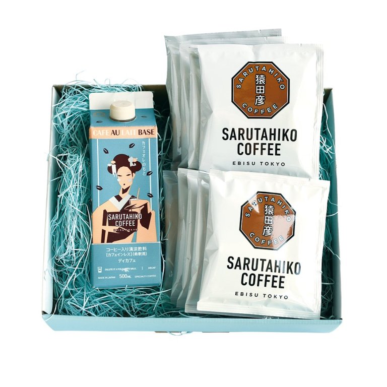 猿田彦珈琲ディカフェカフェオレのもと・ディカフェドリップバッグセット_商品画像