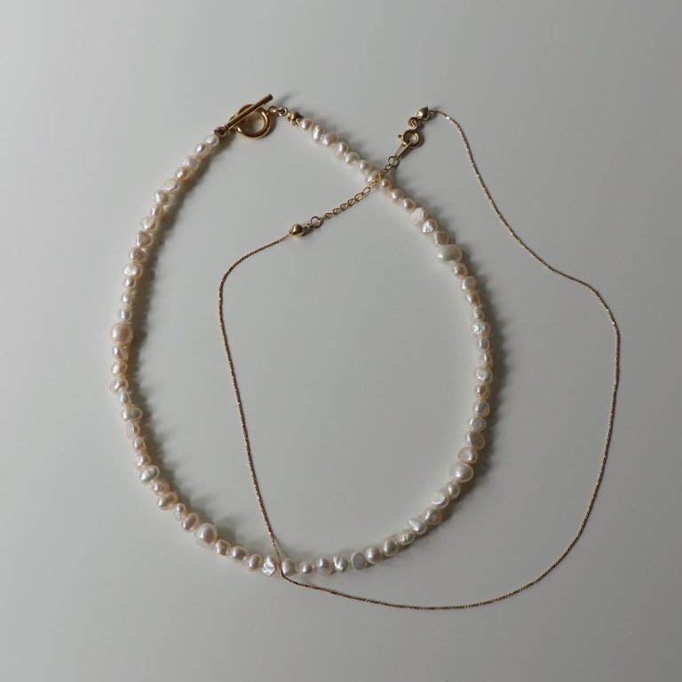 Chérie _pearl pomp necklace (set)_商品画像