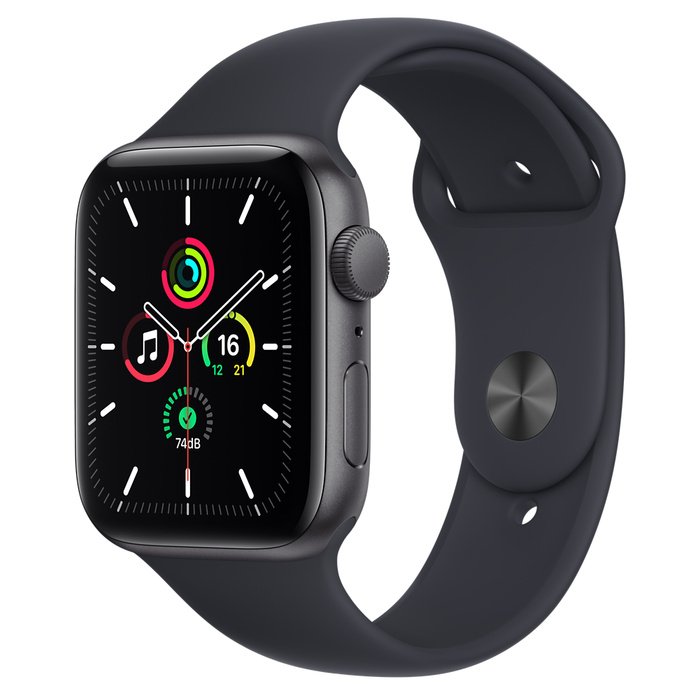 Apple Watch_Apple Watch Series SE スペースグレイアルミニウムケースとスポーツバンド_商品画像