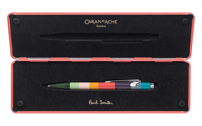 Caran d'Ache_ポールスミス エディション3 ボールペン コーラルピンクケース
