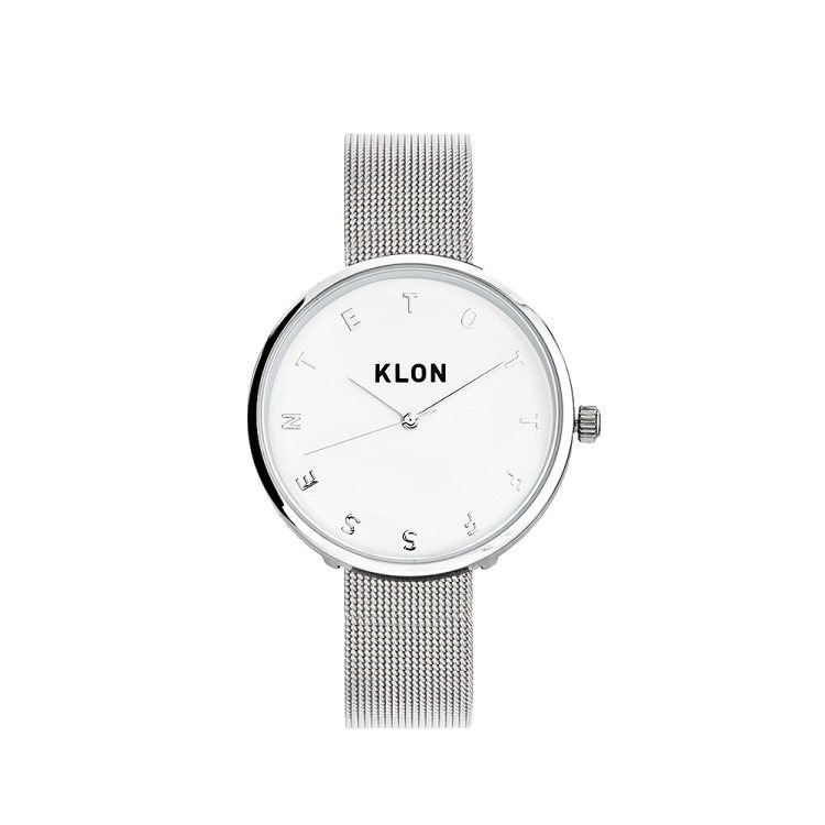 KLON_KLON ALPHABET TIME-SILVER MESH-Ver.SILVER 33mm