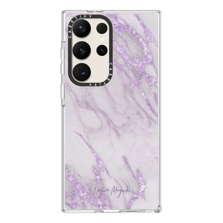 CASEtify_Purple Marble by Nature Magick - Violet and White Agate