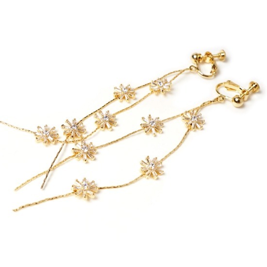 flower_swing flower earring ～ｽｳｨﾝｸﾞﾌﾗﾜｰｲﾔﾘﾝｸﾞ