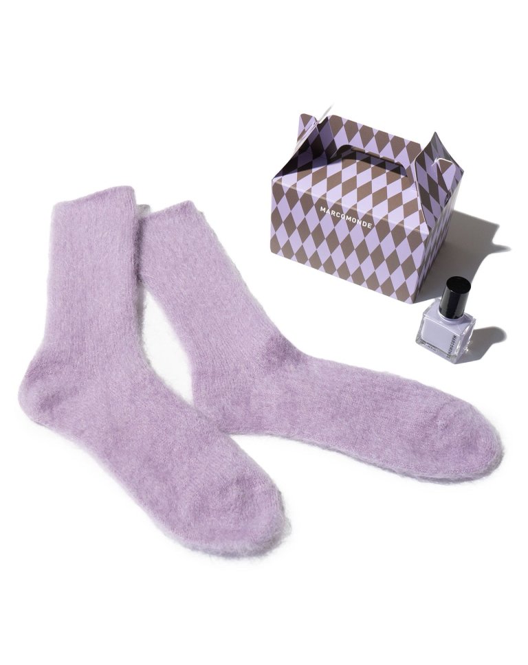 MARCOMONDE_mohair socks and nail Box Set
