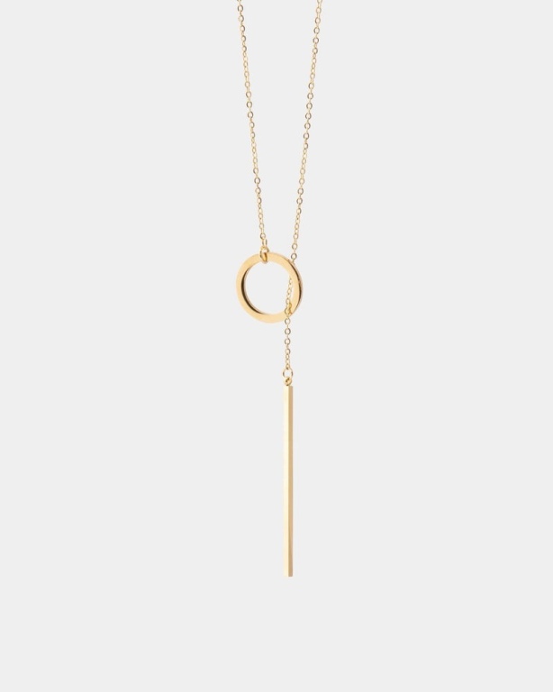 LIMELY_ROD LARIAT NECKLACE